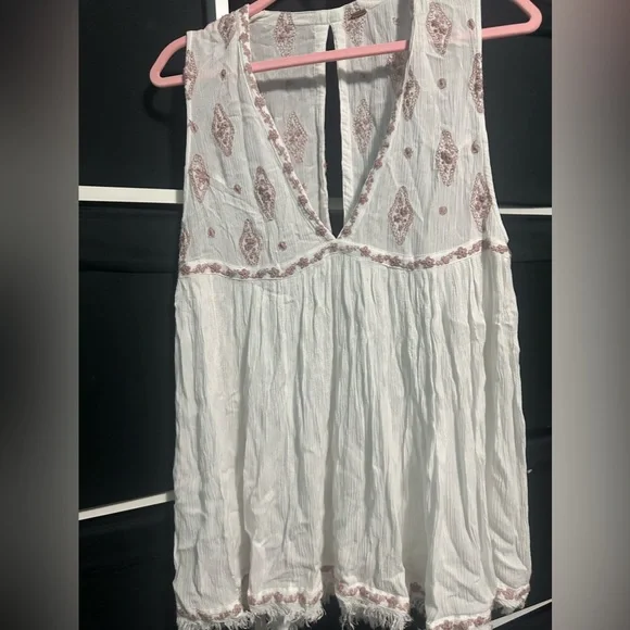 Free People Diamond Embroidered Top Size S - Picture 5 of 5